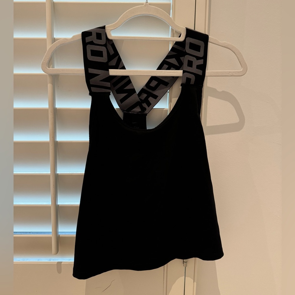 Black Nike crop top